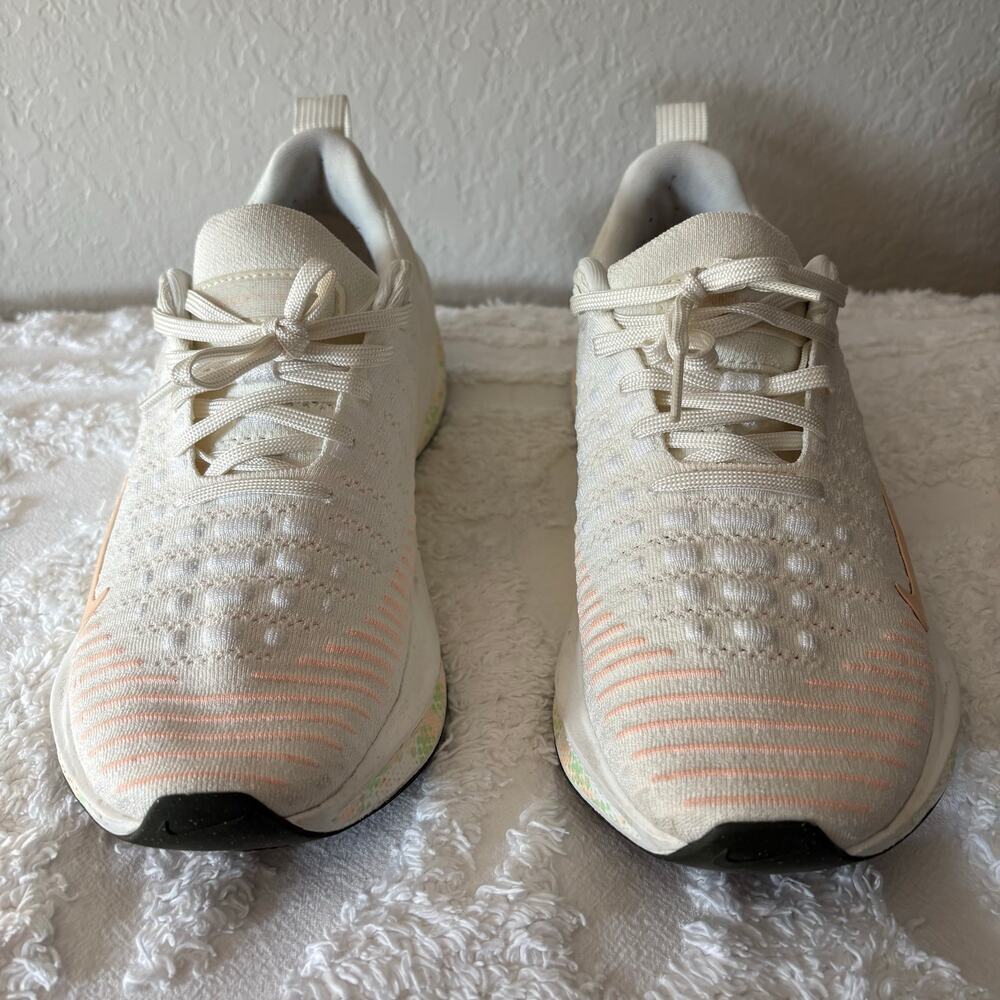 NIKE ReactX Infinity Run 4 Sail Crimson Tint Sz 8.5 Athleisure Running Jogging